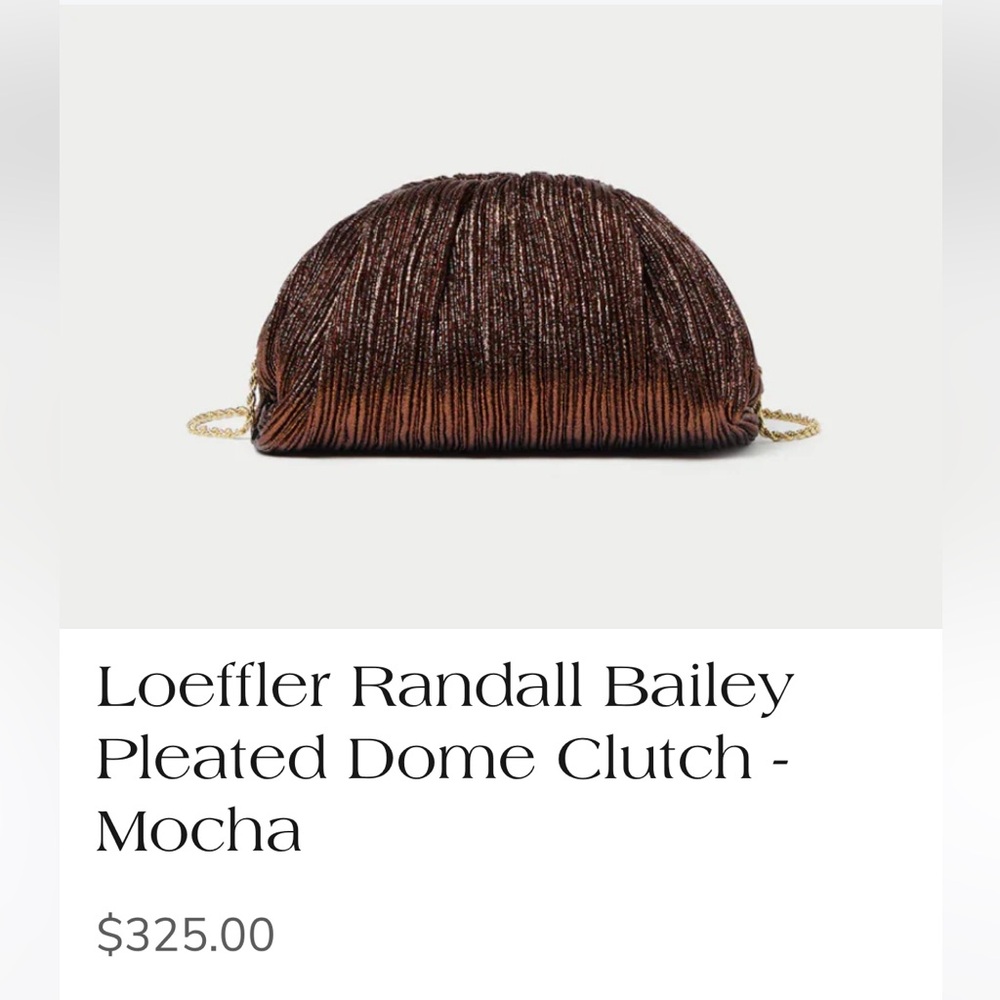 Bailey pleated mocha purse NWOT